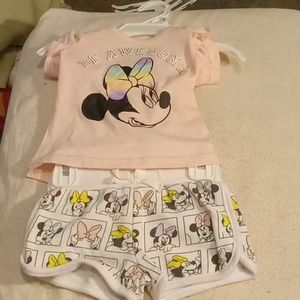 Disney Minnie mouse two piece active wear